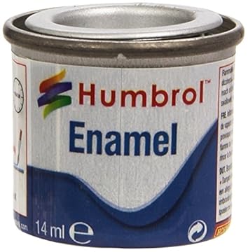 Humbrol Model Paint - AA0120 No 11 Silver - Metallic - Tinlet No 1 (14ml), Enamel Paints for Models, Plastic, Metal, Wood, Glass, Ceramics and More, Enamel Touch Up Paint - Hobby Paint for Craft Kits
