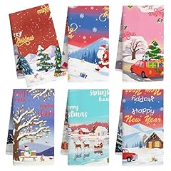 6 Pcs Winter Snowy Scenes