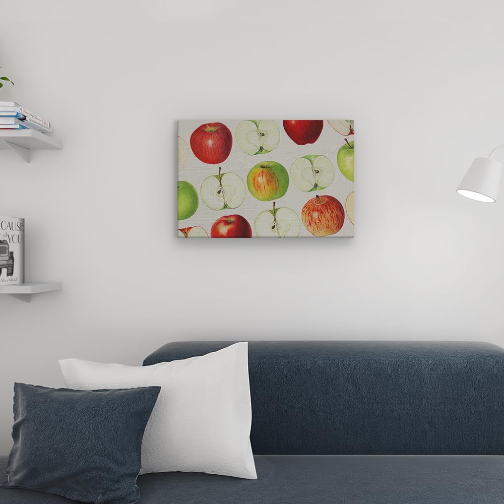 Artaza Cuadros Decoración Salón Modernos Manzanas - 60x40 cm - Cuadros Decorativos Cocina - Decoración Pared Frutas - Lienzos Hogar
