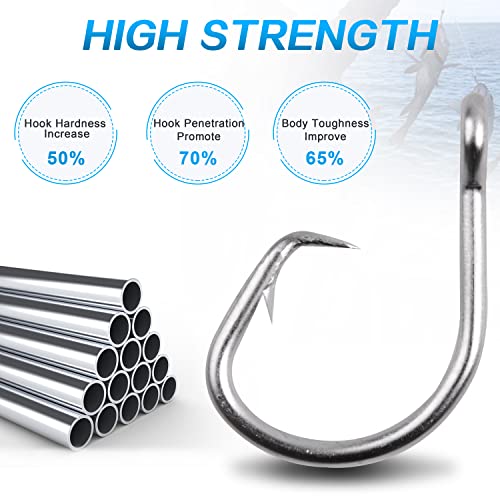 SILANON Stainless Steel Big Game Circle Hooks #TOP9