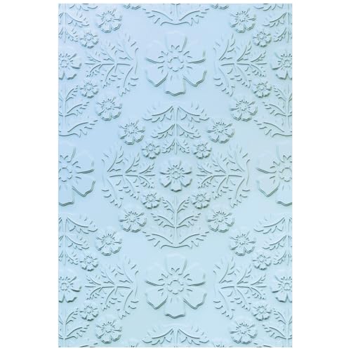 Sizzix ML Textured Impressions Embossing Folder Floral Damask by Eileen Hull