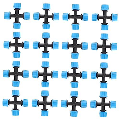YARNOW 20 Piezas 4 Boquilla De Atomización De Jardín Aspersores para Césped Enfriamiento Manguera Mini Globos De Riego para Plantas Varita Mágica Irrigación Agua El Plastico Blue