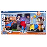 Blippi Value Box (Includes 3 Feature Vehicles, 2 Blippi 3” Figures, 5 Accessories, and 1 Mystery...