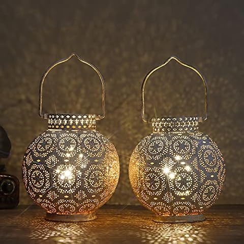 TRIROCKS Moroccan Style Battery Powered Lanterns Cover