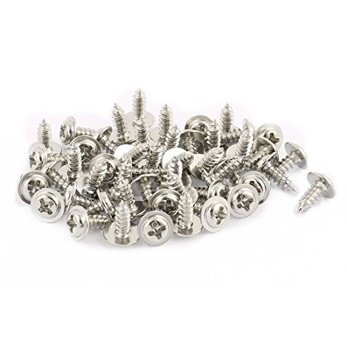 Paquete de 50 tornillos autorroscantes acero inoxidable 3x8 mm miniatura 1