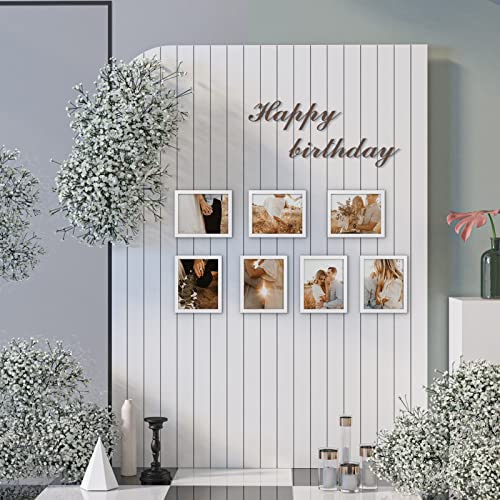 Giftgarden White 8X10 Picture Frame 7 Pack, Modern White Woodgrain 8 By 10 Photo Frames For Wall Or Tabletop Display #TOP4