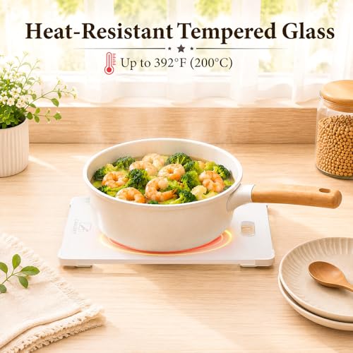 White Glass Cutting Board, 12x8 Tempered Glass Chopping Board with Non-Slip Corner Guards, Shatter-Resistant, Scratch-Resistant, Food-Safe & Non-Toxic Countertop Protector Kitchen Prep Board — view 4
