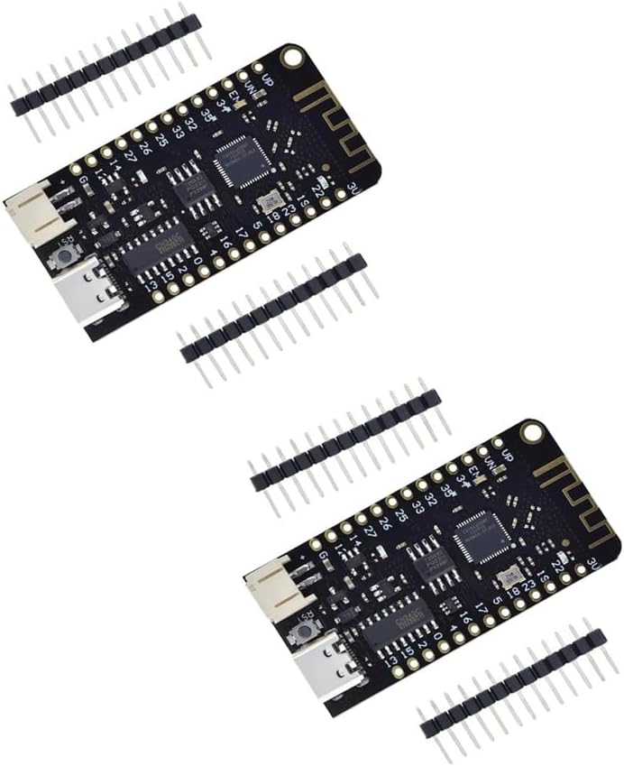 2PCS ESP32 V1.0.0 Rev1 CH340C MicroPython 4MB Flash Development Board (Type-C)
