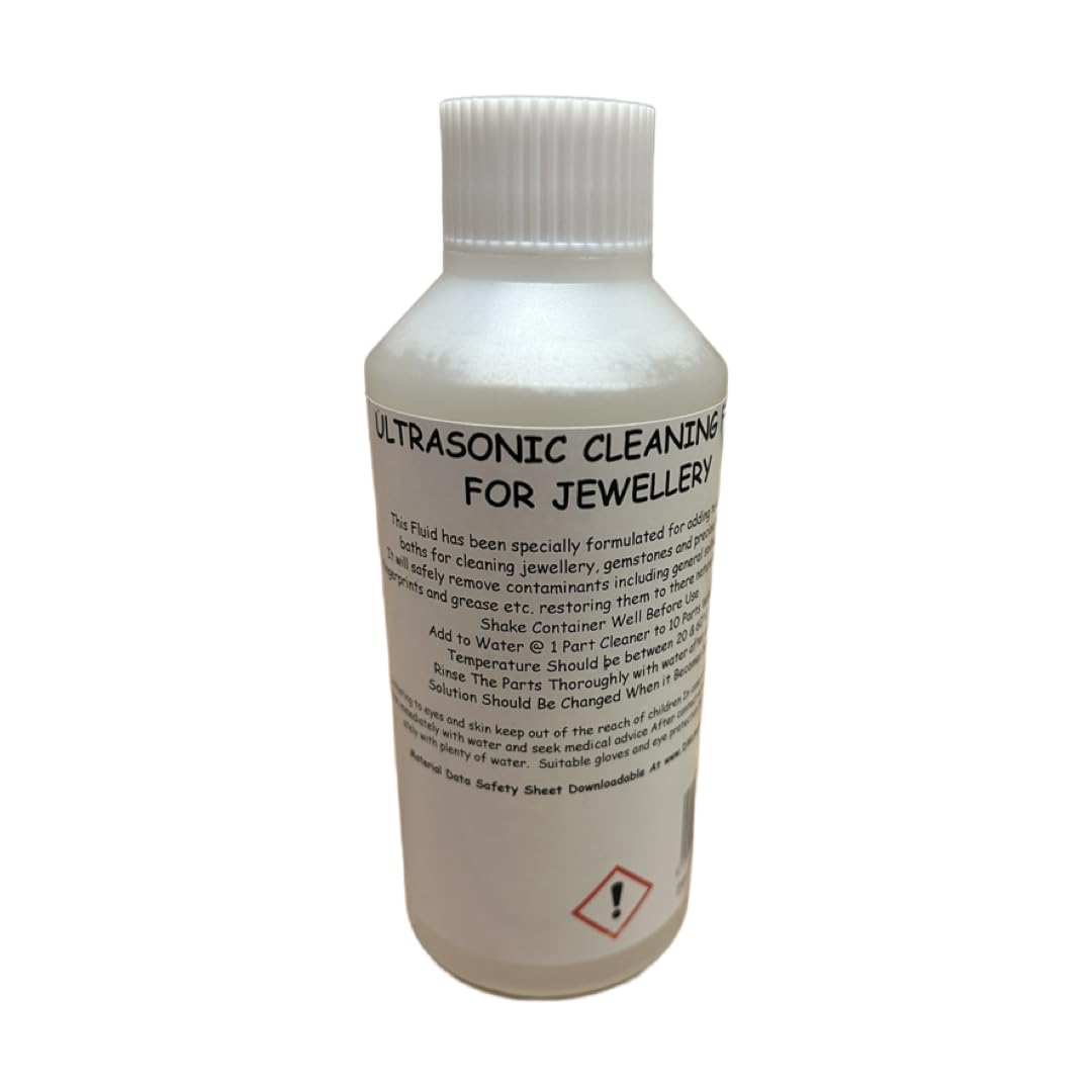 250 ml liquido detergente per gioielli ad ultrasuoni, pulizia domestica o professionale per metalli preziosi e pietre preziose (20)