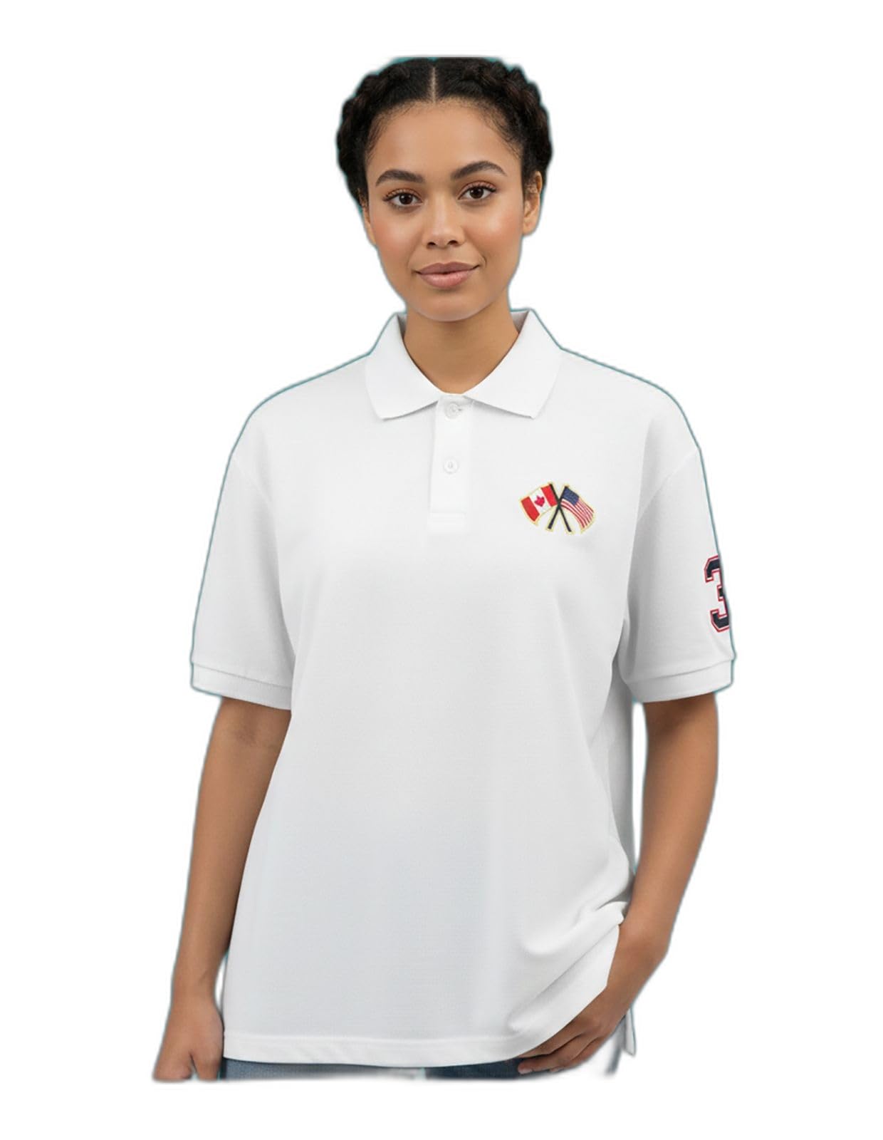 ain6 Merriment Printed Women Polo Neck White T-Shirt (WOM1003-White_M)_PT-picture-51