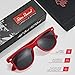 Retro Rewind Classic Polarized Sunglasses,Red | Smoke Polarized
