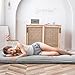 MAXYOYO Japanese Floor Mattress, Thicken Daybed Futon Sleeping Pad Foldable Roll Up Mattress Boys Girls Dormitory Floor Lounger Bed Couches and Sofas, Grey, Twin Size
