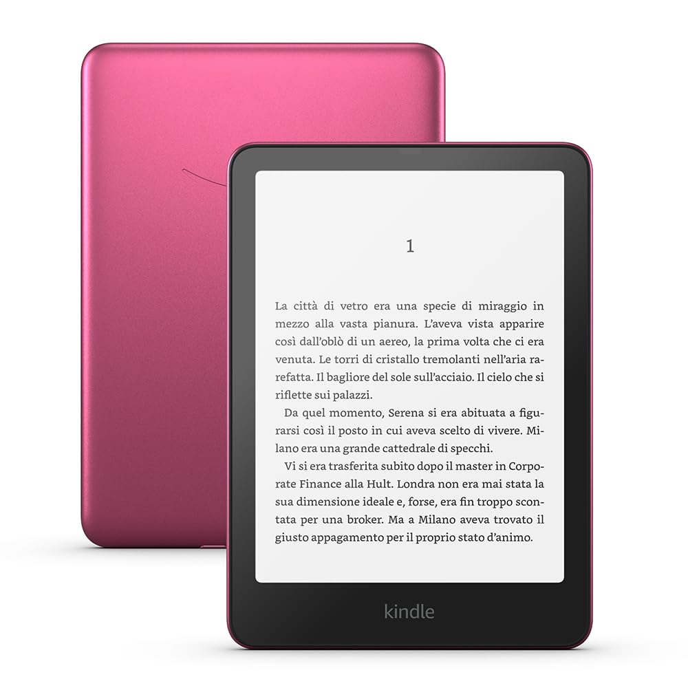 Amazon Kindle Paperwhite Signature Edition lettore e-book Touch screen 32 GB Wi-Fi Nero, Rosa (PAPERWHITE16ROSA)