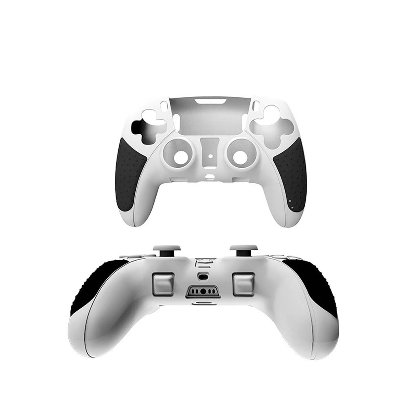 10 pezzi di cover for PS5 Dual Sense Edge Elite Handle Cover in silicone Antiscivolo Antigraffio Cover protettiva for maniglia di gioco(White)