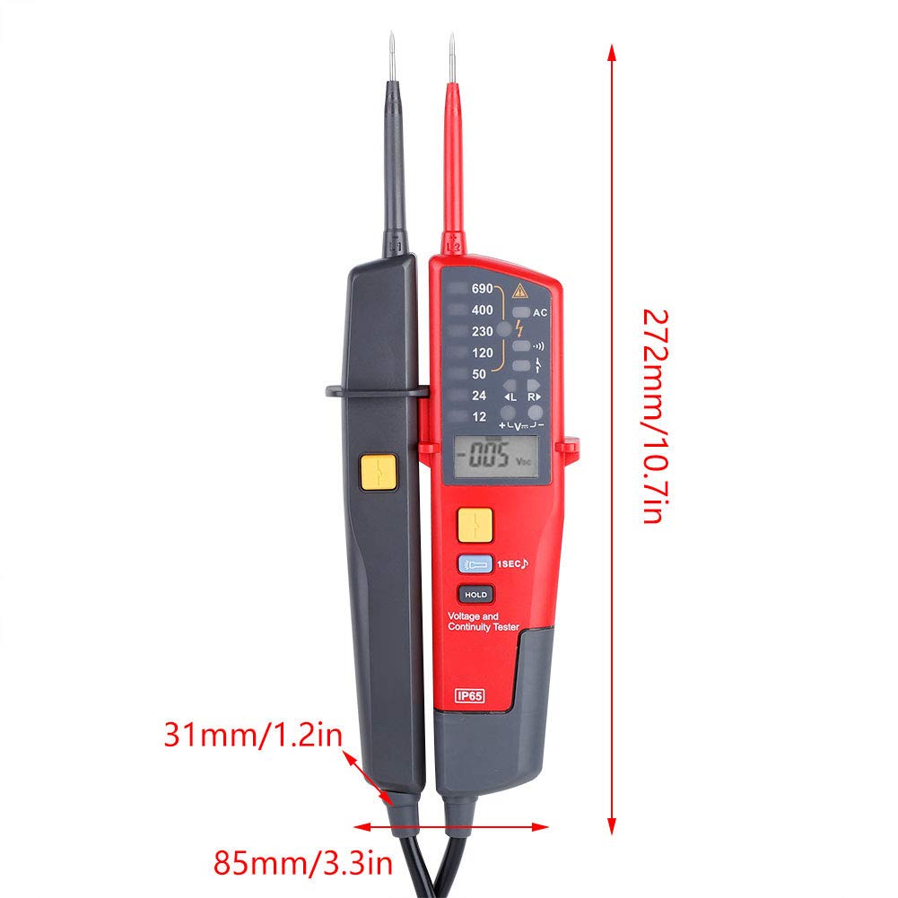 Auto Range Voltage Meter UT18C Continuity Tester AC/DC Voltmeter Frequency Tester LCD LED Two Pole Tester