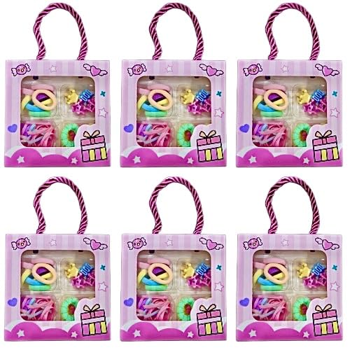 RETURNGIFTS- Pack of 6 kits for girls for hair accessories, Best Kanjak Pooja and birthday return gifts for girls age upto 10 years old.-image-1