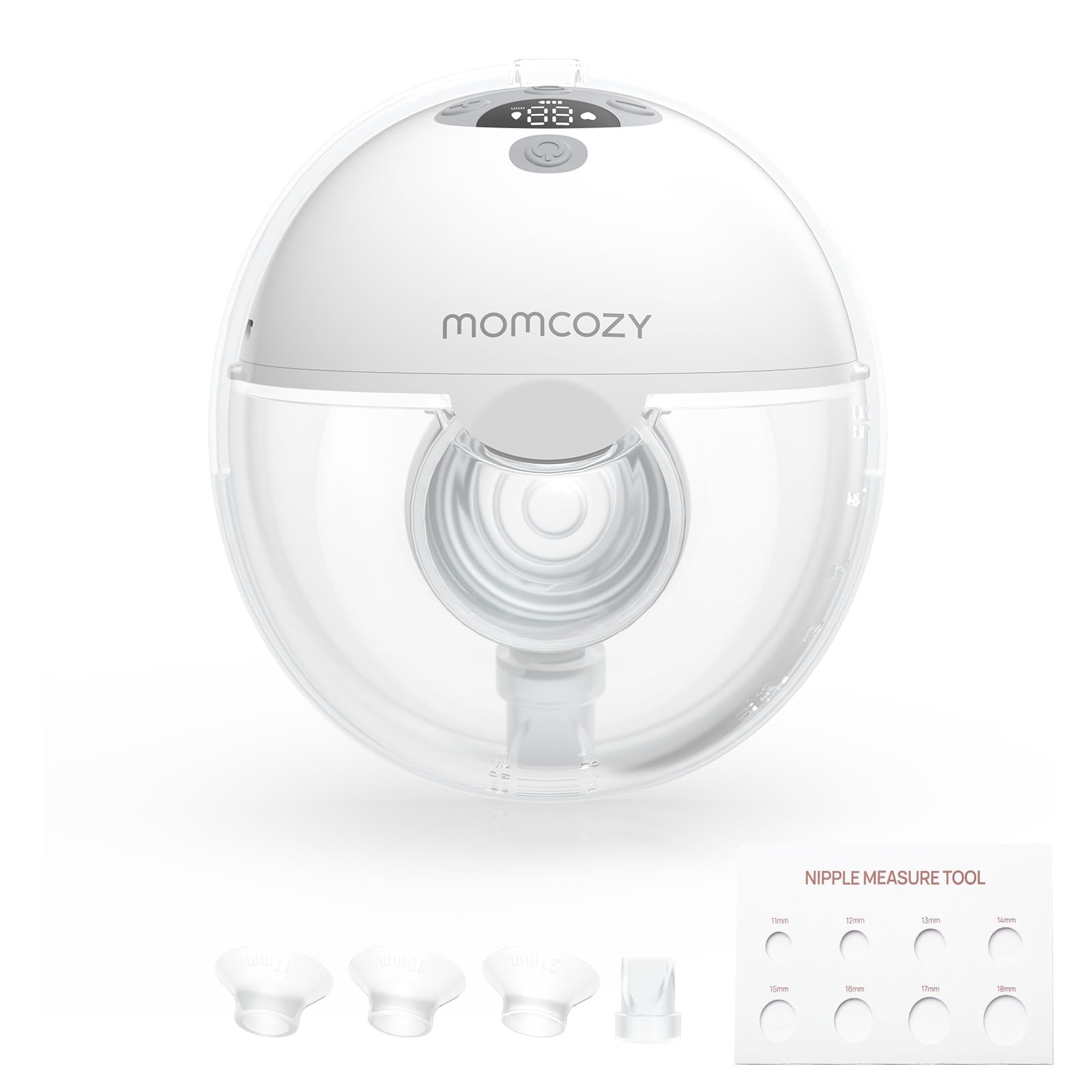 Momcozy M5 inteligentny laktator z aplikacją, przenośny, bez użycia rąk (1, czerwony)