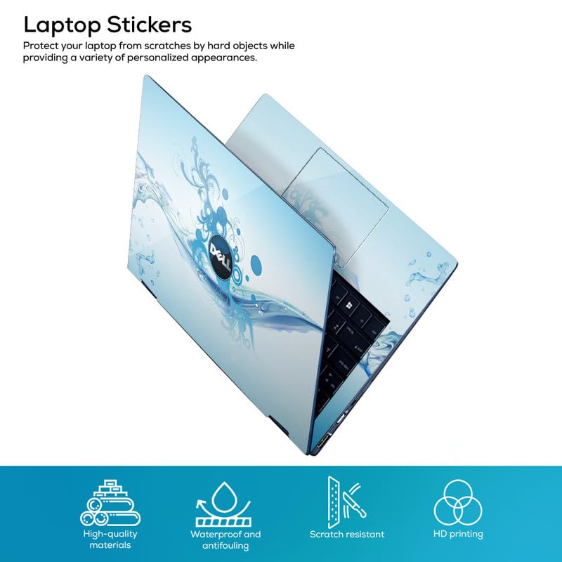 Image of Galaxsia DSGN 305 Full Body Laptop Skin Bubble-Free| Laminated & Removable | HD Quality Sticker for Laptops Upto 15.6 Inches Compatible with DELL