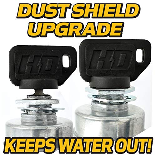 Hd Switch Replaces Sears Craftsman, Poulan 532140301, 140301 Starter Ignition Switch W/Soft-Grip Umbrella Key Upgrade - 3 Keys & Free Carabiner #TOP1