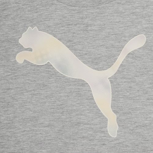 Image of Puma Girls Core Logo Short Sleeve T-Shirt, Crewneck, Soft and Lightweight