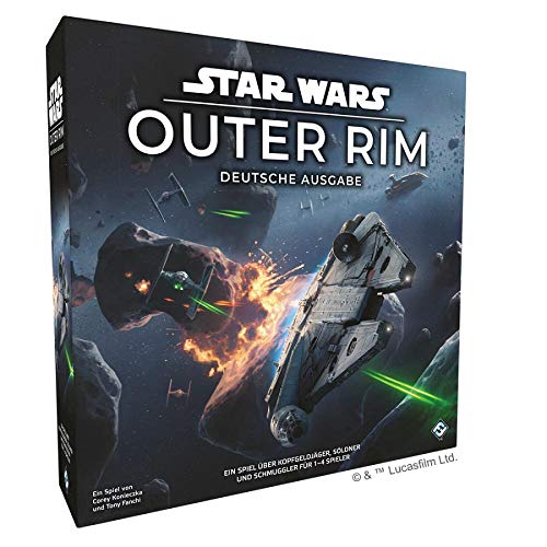 Fantasy Flight Games, Star Wars: Outer Rim, Expertenspiel, Brettspiel, 1-4 Spieler, Ab 14+ Jahren, 120+ Minuten, Deutsch