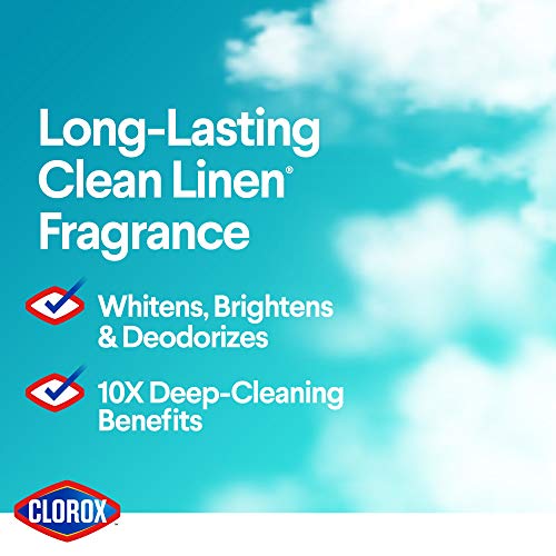 Clorox Splash-Less Liquid Bleach, Clean Linen - 77 Oz Bottle #TOP5