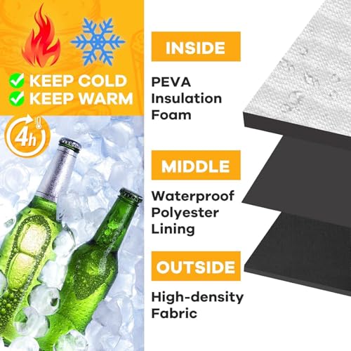 Sac à dos alimentaire extensible avec couche d'isolation imperméable