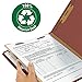 Smead 100% Recycled Pressboard Classification File Folder, 1 Divider, 2