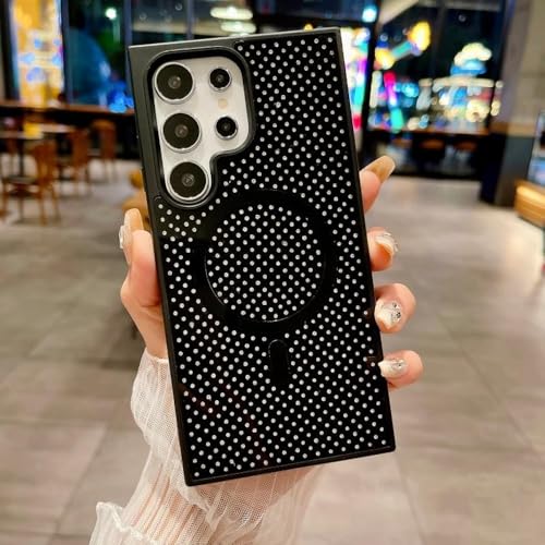 Coque Samsung S24 Ultra paillettes noire | Protection chic