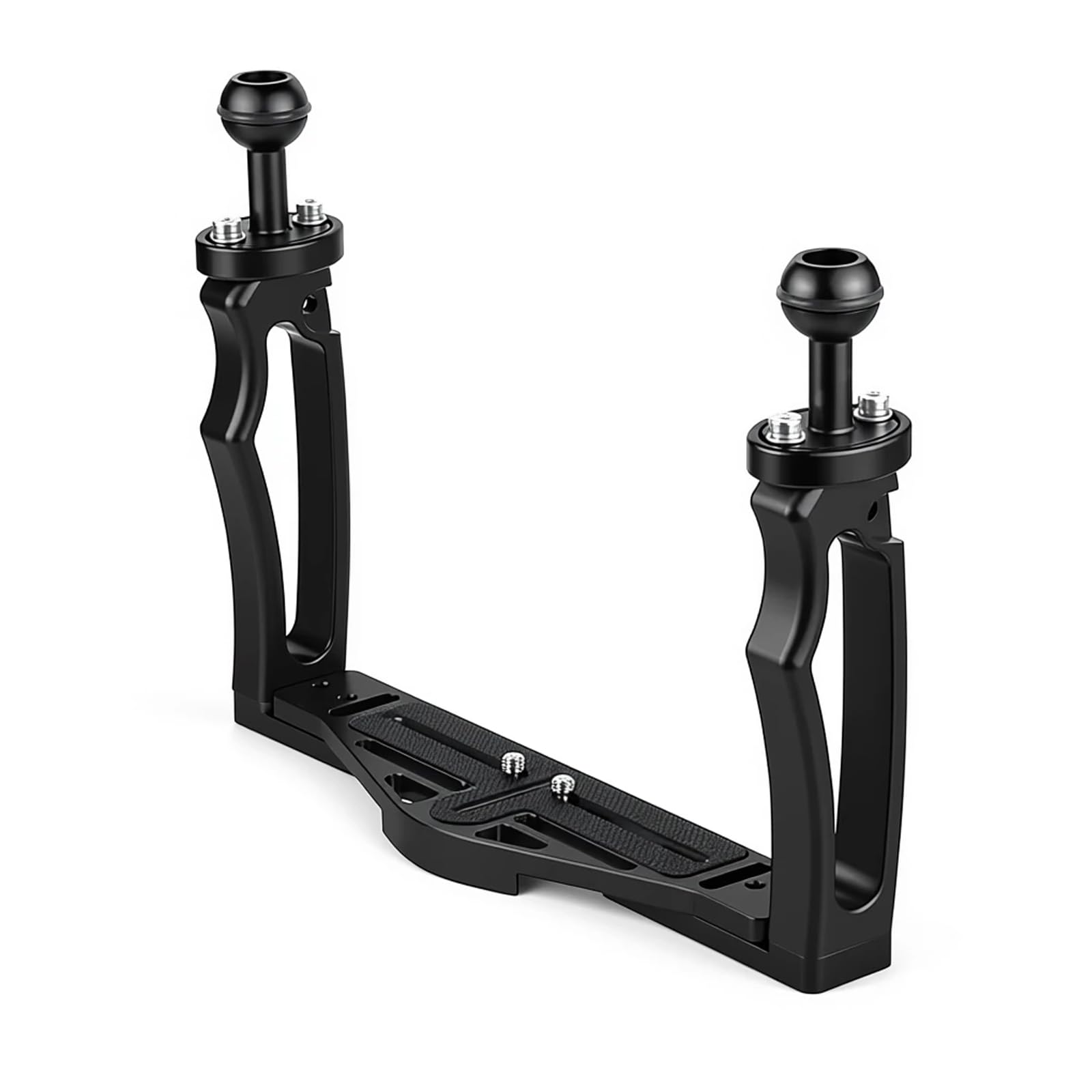 Carbon Fiber Underwater Float Arm with Dual Ball Mounts for Photography and Video, Compatible with Diving Trays, Video Lights, Strobes (Black, F40330)