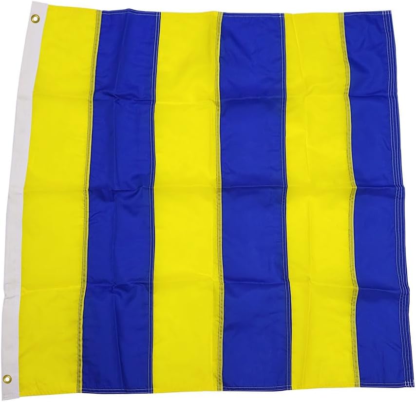 Flag and Banner International Signal Flag - Nautical Flag | Double Stitched, Durable Hardware | Made in USA - No. 3 G International Code Signal Nylon Flag with Grommets