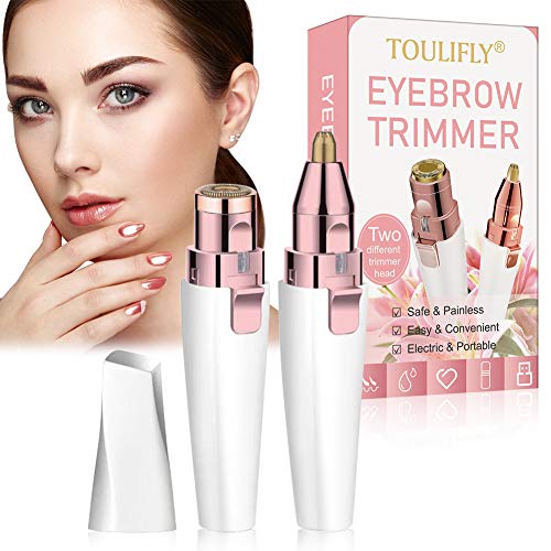 Eyebrow Trimmer, Eyebrow Hair Remover, Electric Eyebrow Trimmer, Safe & Painless Eyebrow Hair Remover, Electric & Portable Eyebrow Razor for Face Lips Nose Facial Hair