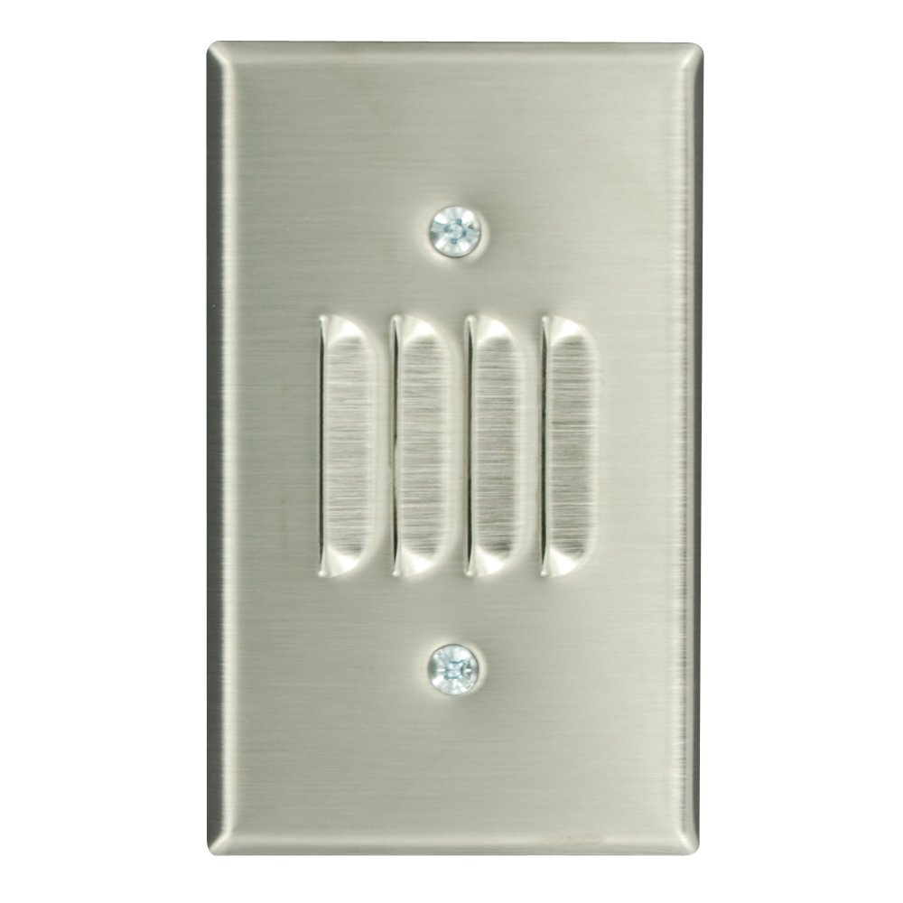 Placa de pared de acero inoxidable Leviton 84079-40 para montaje horizontal