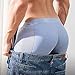 Lunkun Men's Hip-Lifting Boxer Briefs Hip, Mens Butt Padded Underwear, Ice Silk Breathable Butt-Lifting Enhancer Underpants (Blue B,XL)