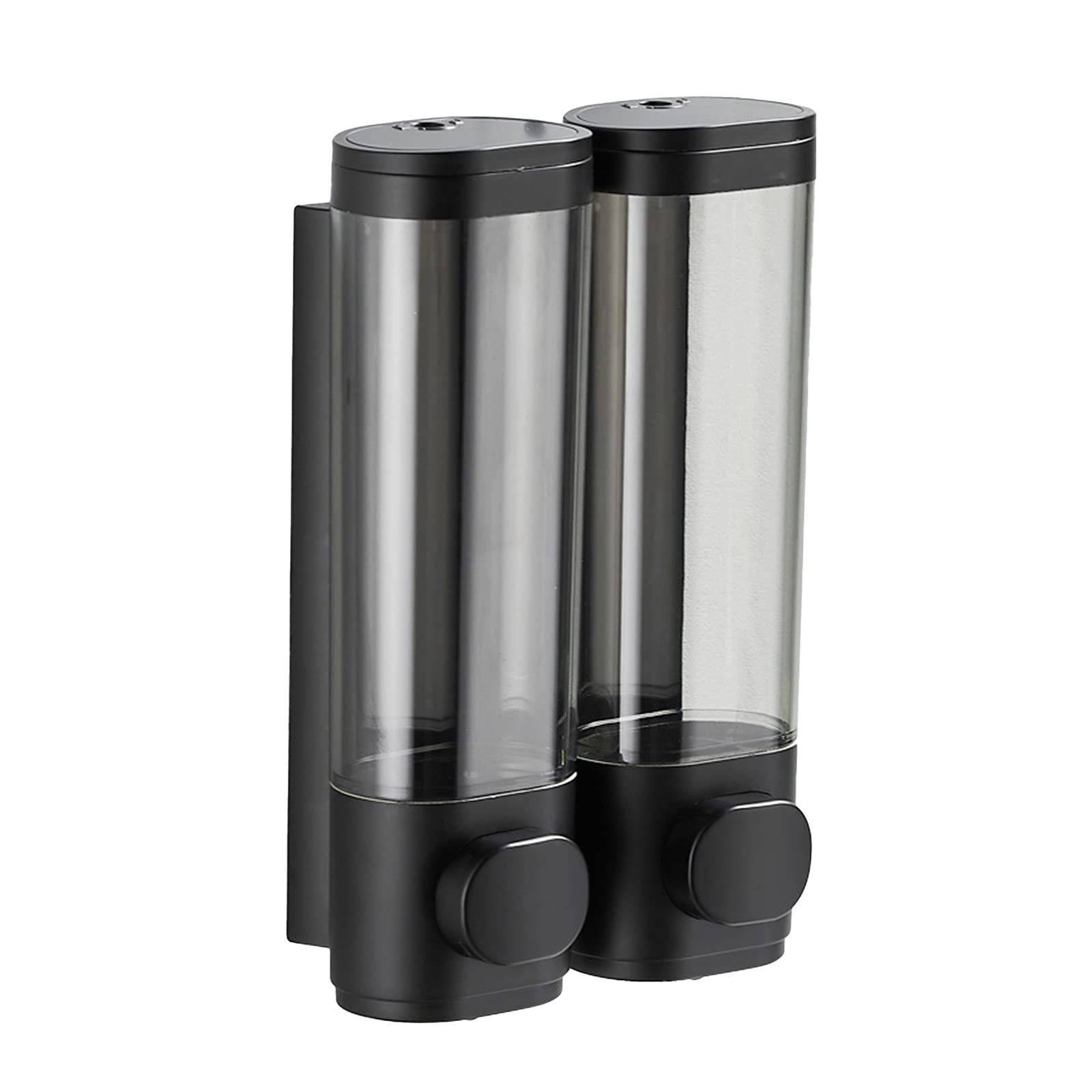 Decdeal Soap Dispenser Wall Mounted, Manual Hand Press Soap Dispenser for Dish Liquid Lotion Shower Gel Shampoo Chamber, Drilling Type