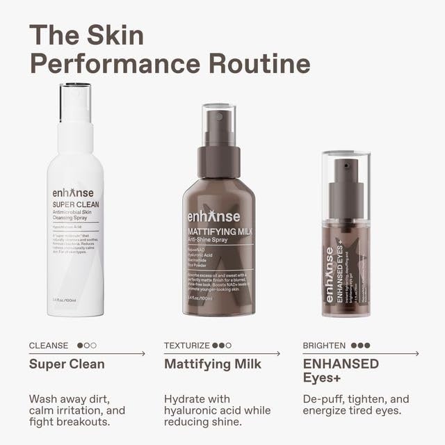 Mattifying Milk Anti Shine Matte Spray for Men, Hydrating Hyaluronic Acid, Rice Powder, RejuveNAD, Liquid Powder to Blur Pores & Control Shine, Clean, Oily Skin, 3.4 Fl Oz - Image 8