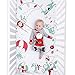 JumpOff Jo - Fitted Crib Sheet, Super Soft Breathable 100% Cotton Baby Crib Sheet for Standard Crib Mattresses and Toddler Beds, 28 in. x 52 in. - Christmas Mischief