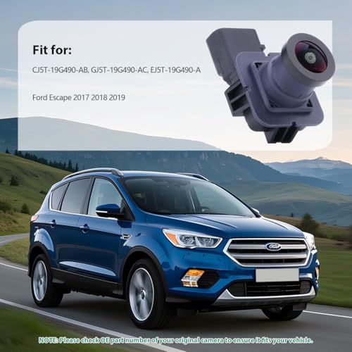 Image of CJ5T-19G490-AB Backup Rear Camera Replacement for Ford Escape 2017 2018 2019, OE Camera Replaces CJ5T19G490AB by GreenYi