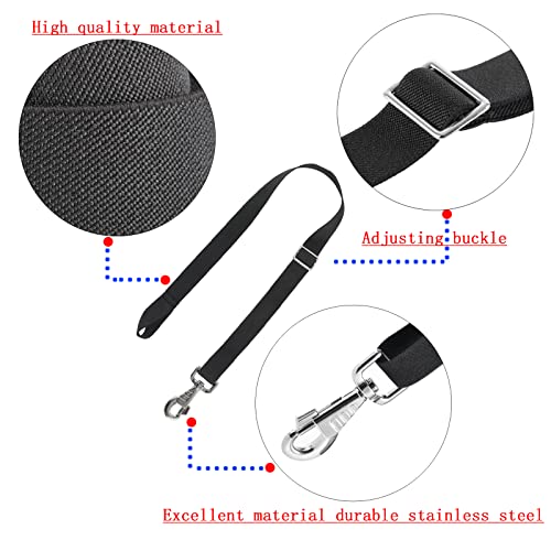 Premium Horse Blanket Sheet Leg Straps, Replacement Stretchy Belly Strap With Swivel Snaps And Loop End, Adjustable Length From 22 To 40 Inch Black (2 Pcs) #TOP2