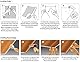 Selbstklebende Bordüre Wandtattoo 3D PVC Rosenmuster Schälen und Stock Wasserdichte Entfernbare Tapeten Aufkleber Dekoration für Wohnzimmer Badezimmer Küche Fliesen