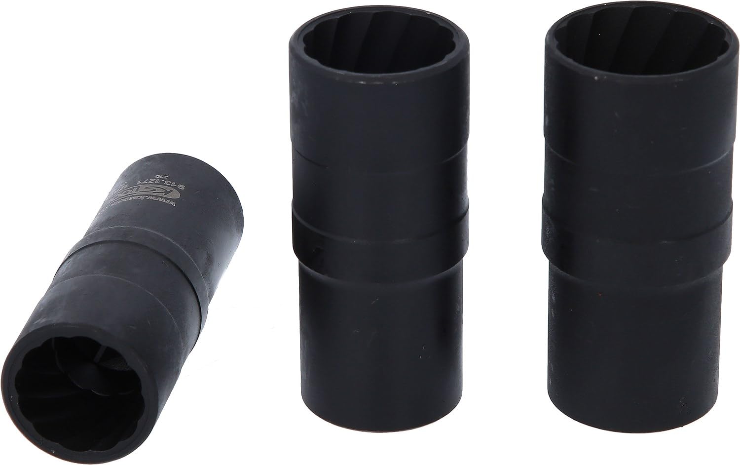 KS Tools 913.1270 - Juego de llaves de vaso con interior espiral (tamaño: 17-21 mm, 1/2")