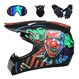 Los cascos todoterreno profesionales para motocicletas combinan protección DOT certificada y un buen sistema de ventilación, no se sentirá demasiado caliente incluso si se usa en verano, lo que proporciona una circulación de aire óptima que hace que la experiencia de conducción sea cómoda, la visión es clara y mantiene la cabeza es genial