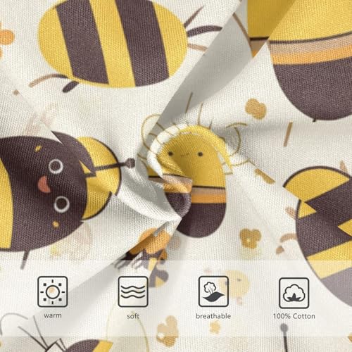 KLL Cute Bee Pattern Toddler Boys Pure Cotton Briefs Breathable Children Panties3