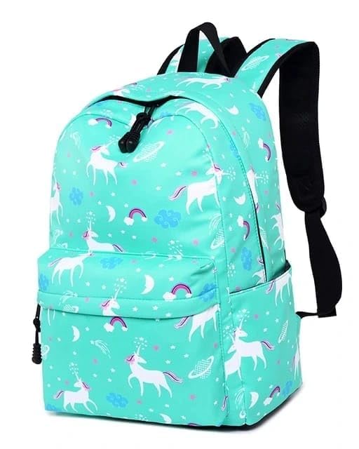 nishi Medium Kids Backpack Waterproof Backpack, Girls & Women Stylish Trendy College, School & College Bag (GREEN UNICORN)-picture-57