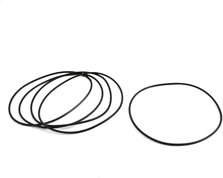 Ruilogod 5Pcs 105mm Outside Dia 2.4mm Thick Rubber Oil Filter Seal Gasket Black id bfe 600 135 3c6 8a5