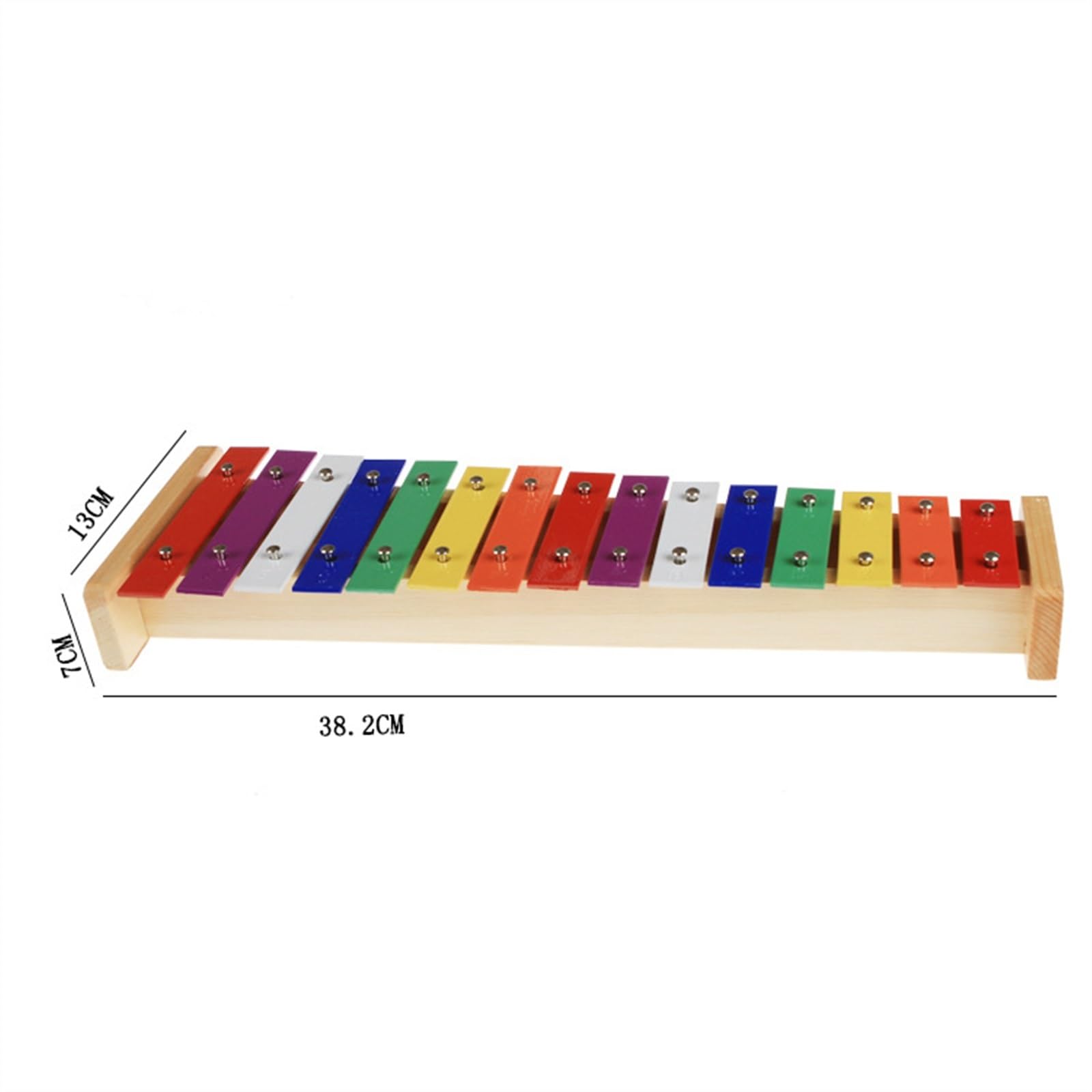 Glockenspiel Giocatore di xilofono glockenspiel colorato con piastra in alluminio a 15 note che suona uno strumento a percussione