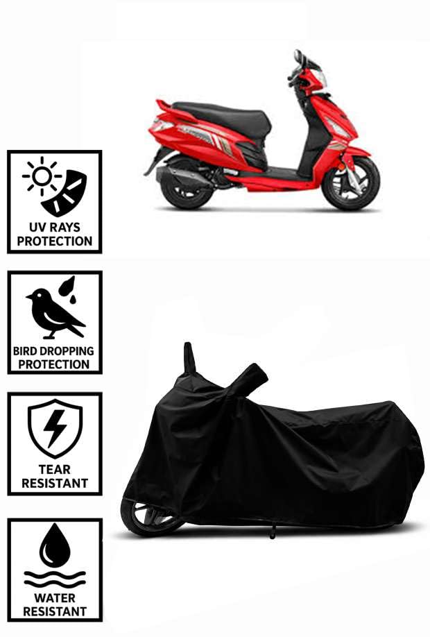 Image of Heavy Duty Waterproof Scooty & Bike Cover for Hero Maestro Edge 125 - UV Resistant, Dustproof & Rain Protection, All-Weather Outdoor Cover for Bikes & Scooty with Buckle Straps