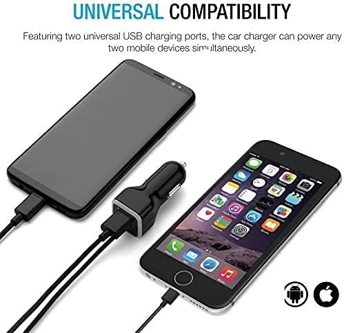 Iphone Car Charger, [Apple Mfi Certified] Car Charger For Iphone 14, 13, 12, 11, X, Xr, Xs, Pro, 8 Plus, 7 Plus, Pro Max, Ipad Pro, Air 4, Mini With Extra Usb Port #TOP2