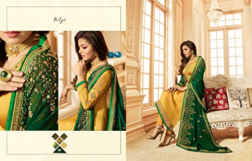 Image of Delisa Indian Pakistani traditional Ethnic Eid Party Plus Size salwar kameez suit ready to wear Dress For womens-2208