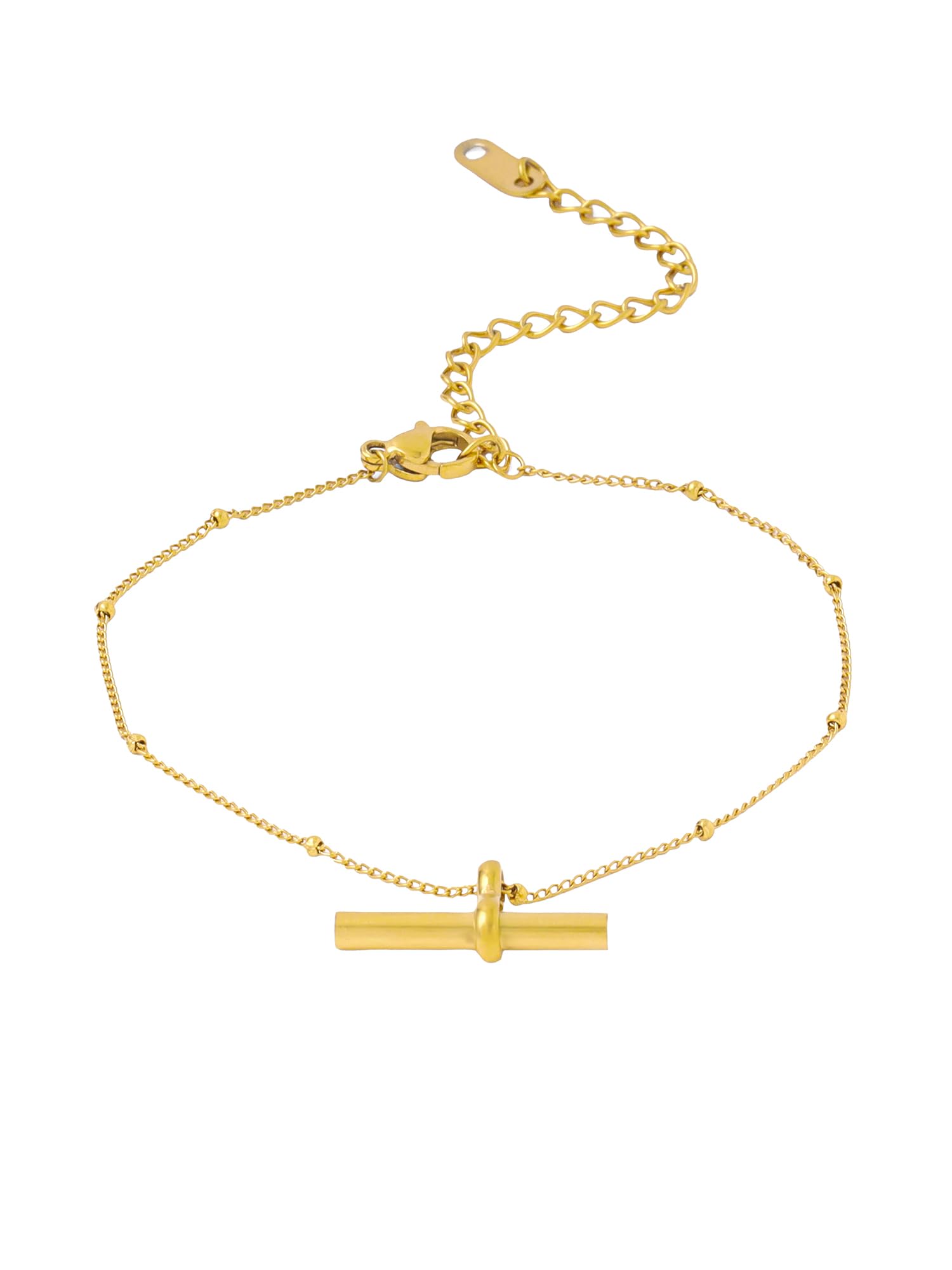 Power Edit Collection | Stainless Steel Payal Adjustable Single Anklet For Women And Girls With Charm | Gold Colour | Anniversary Birthday Gifts-image-32